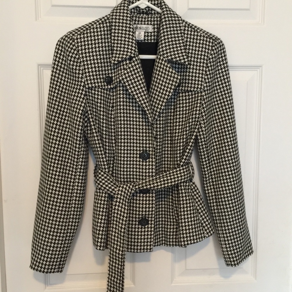 Jones & Co houndstooth jacket size 8P